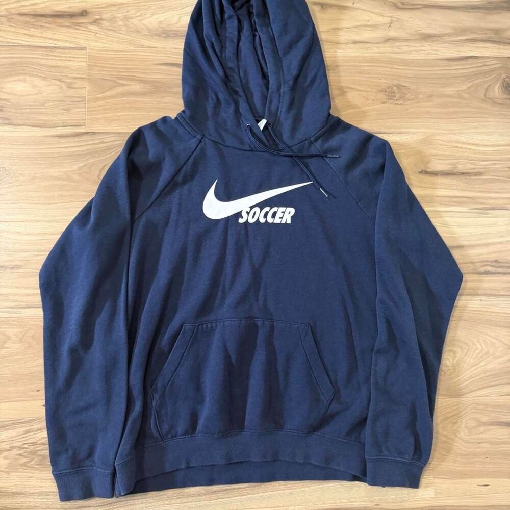 Nike Soccer Hoodie center swoosh graphic sports Size Medium